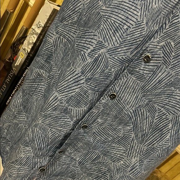 Rodd & Gunn Blue Casual Button Down Shirt. Large Linen - Picture 3 of 8